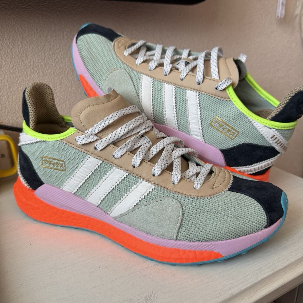 Adidas Pharrell X Tokio Solar Hu 'Friendship Pack' Green S42576 Men’s Size 9